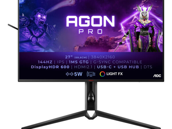 AOC AGON PRO AG274UXP Monitor PC 68,6 cm (27") 3840 x 2160 Pixel 4K Ultra HD LED Nero, Rosso