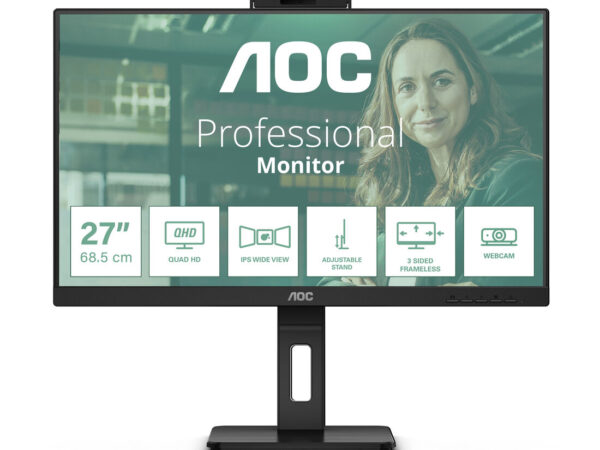 AOC Q27P3QW Monitor PC 68,6 cm (27") 2560 x 1440 Pixel Quad HD Nero