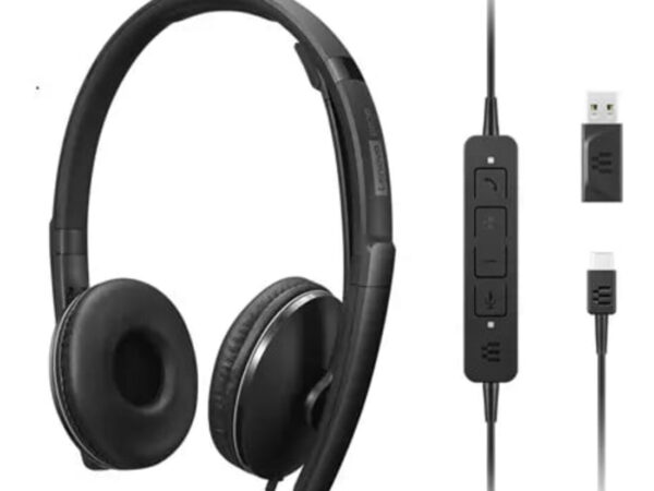 Lenovo 4XD1M39029 cuffia e auricolare Cablato A Padiglione USB tipo-C Nero