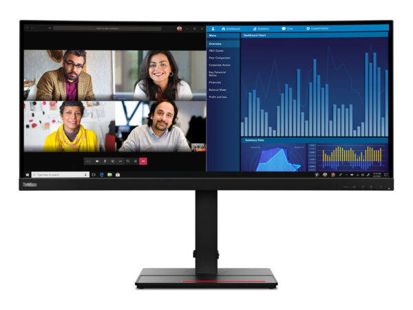 Lenovo ThinkVision P34w-20 LED display 86,7 cm (34.1") 3440 x 1440 Pixel Wide Quad HD Nero
