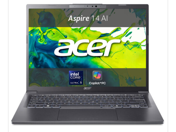 Acer Aspire 14 AI A14-52M-5067 Intel Core Ultra 5 226V Computer portatile 35,6 cm (14") OLED 16 GB DDR5-SDRAM 512 GB SSD Wi-Fi 6E (802.11ax) Windows 11 Home Italiano Grigio