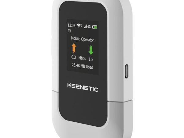 Keenetic Roamer 4G (KN-5110 router wireless Banda singola (2.4 GHz) Nero, Grigio