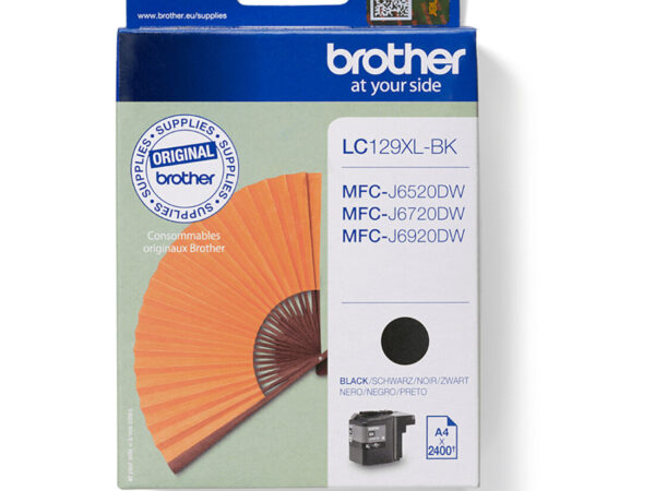 Brother LC129XLBK cartuccia d'inchiostro 1 pz Originale Resa elevata (XL) Nero