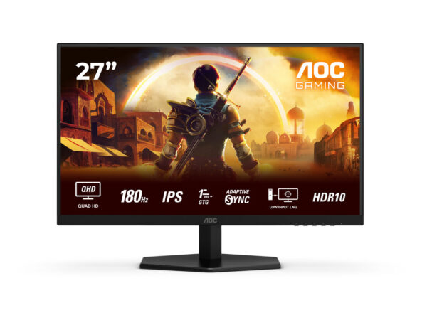 AOC G4 Q27G42XE Monitor PC 68,6 cm (27") 2560 x 1440 Pixel Quad HD Nero, Rosso
