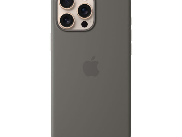 Apple Custodia MagSafe in silicone per iPhone 16 Pro Max - Grigio pietra