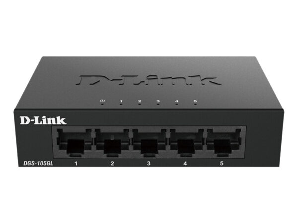 D-Link DGS-105GL/E switch di rete Non gestito Gigabit Ethernet (10/100/1000) Nero