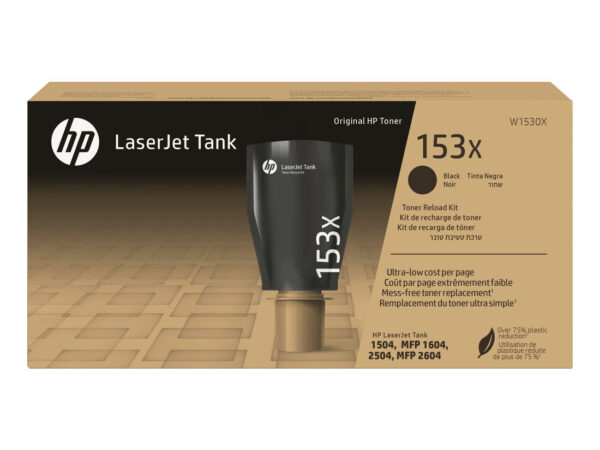 HP Kit ricarica toner nero originale LaserJet Tank 153X