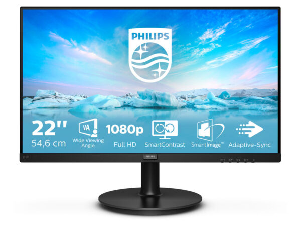 Philips V Line 221V8/00 Monitor PC 54,6 cm (21.5") 1920 x 1080 Pixel Full HD LED Nero