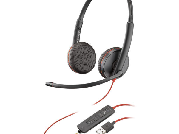 Poly Cuffie Blackwire 3225 stereo USB-A (sfuse)