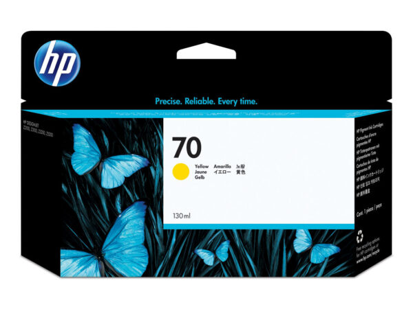 HP Cartuccia inchiostro DesignJet giallo 70, 130 ml