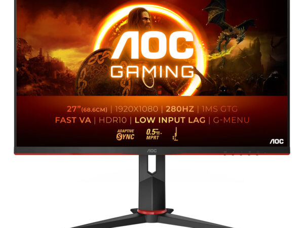 AOC G2 27G2ZN3/BK Monitor PC 68,6 cm (27") 1920 x 1080 Pixel Full HD LCD Nero, Rosso
