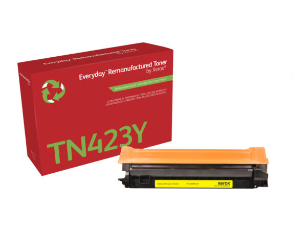 Toner rigenerato Everyday di Xerox Giallo compatibile con Brother TN423Y, Alta capacità