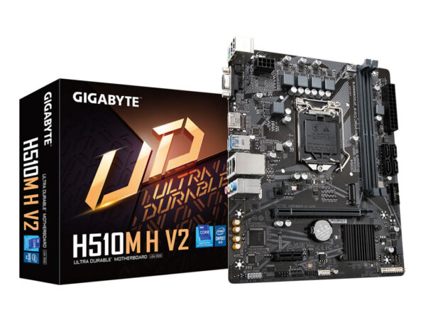 GIGABYTE H510M H V2 Scheda madre - Supporta processori Intel Core 11th CPUs, up to 3200MHz DDR4, 1xPCIe 3.0 M.2, GbE LAN, USB 3.2 Gen 1