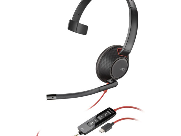 Poly Cuffie Blackwire C5210 USB-C + cavo in linea (sfuse)