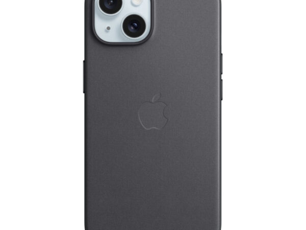 Apple Custodia MagSafe in tessuto Finewoven per iPhone 15 - Nero