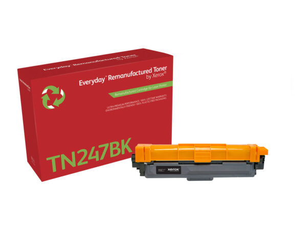 Toner rigenerato Everyday di Xerox Nero compatibile con Brother TN247BK, Alta capacità