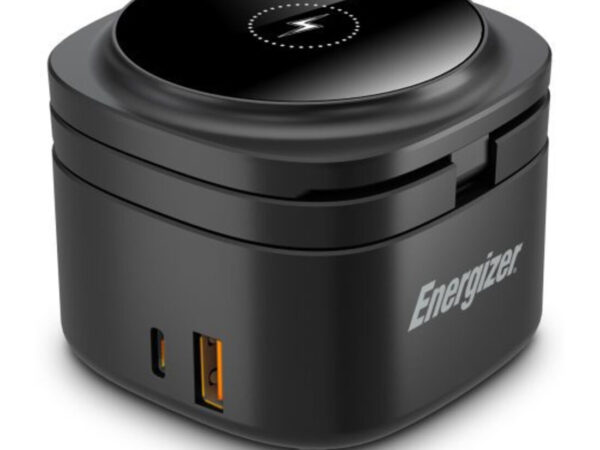 Energizer WCP311 Caricabatterie per dispositivi mobili Cuffie, Smartphone, Orologio intelligente Nero USB Carica wireless Ricarica rapida Interno