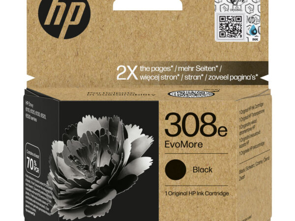 HP Cartuccia di inchiostro nero originale EvoMore 308e