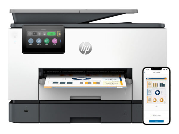 HP OfficeJet Pro 9130b Wireless All-in-One Colore Stampante, Stampa fronte/retro; fotocopiatrice, scanner