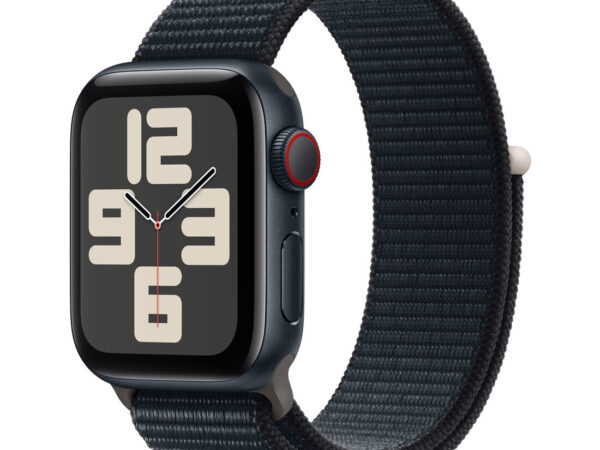 Apple Watch SE GPS + Cellular Cassa 40mm in Alluminio Mezzanotte con Cinturino Sport Loop Mezzanotte