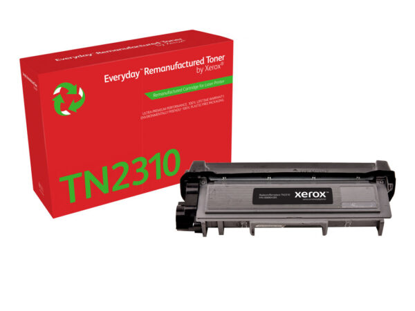 Everyday Toner rigenerato  di Xerox Mono compatibile con Brother TN-2310, Capacità standard