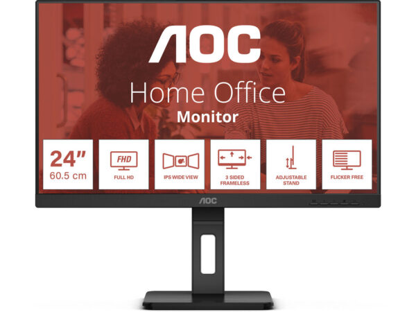 AOC E3 24E3QAF LED display 60,5 cm (23.8") 1920 x 1080 Pixel Full HD LCD Nero
