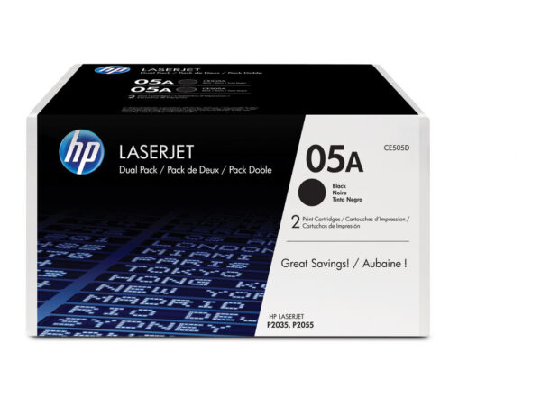 HP Confezione doppia di cartucce toner originali nero 05A LaserJet