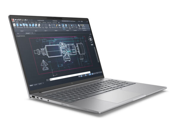 HP ZBook 8 G1i Wolf Pro Security Edition Copilot+ PC Intel Core Ultra 7 255H Workstation mobile 40,6 cm (16") Touch screen WUXGA 32 GB DDR5-SDRAM 1 TB SSD NVIDIA RTX 500 Ada Wi-Fi 7 (802.11be) Windows 11 Pro AI PC Argento