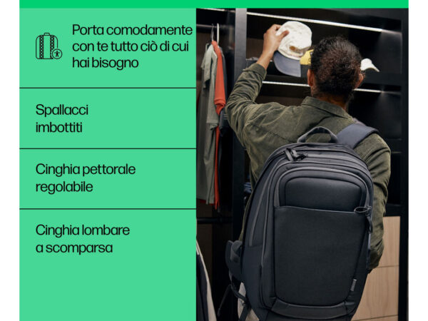 HP Zaino Travel Plus 30L per notebook da 17"