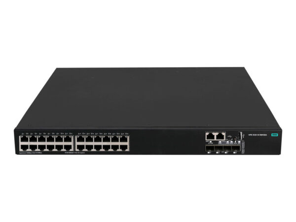 HPE Switch Comware FlexNetwork 5520HI 24 10/100/1000BASE-T 4 10G/1G BASE-X SFP+ con 1 slot di espansione, 2 vani per ventole e 2 alimentatori