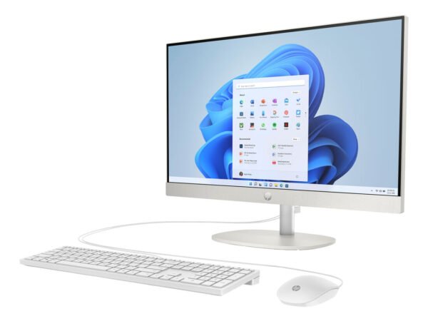 HP 24-cr1001nl Intel Core Ultra 5 125U 60,5 cm (23.8") 1920 x 1080 Pixel PC All-in-one 16 GB DDR5-SDRAM 512 GB SSD Windows 11 Home Wi-Fi 6 (802.11ax) Bianco