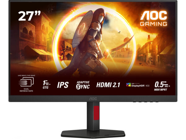 AOC G4 U27G4R Monitor PC 68,6 cm (27") 3840 x 2160 Pixel Quad HD LED Nero, Rosso