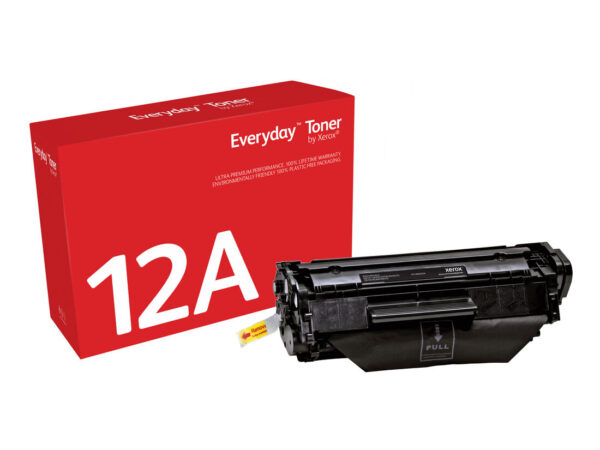 Everyday Toner  di Xerox Nero compatibile con HP 12A (Q2612A), Capacità standard