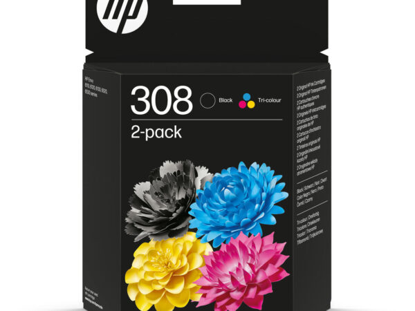 HP Confezione da 2 Cartucce di Inchiostro Nero/Tricromia Originali 308
