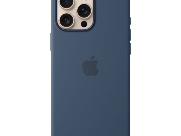 Apple Custodia MagSafe in silicone per iPhone 16 Pro Max - Denim