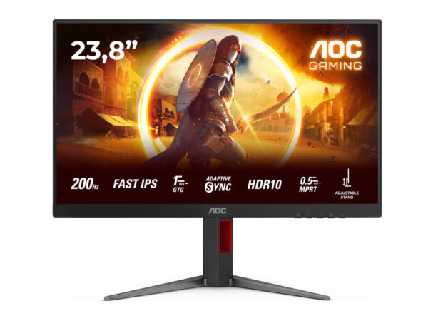 AOC G4 24G4HA Monitor PC 60,5 cm (23.8") 1920 x 1080 Pixel Full HD LED Nero, Rosso