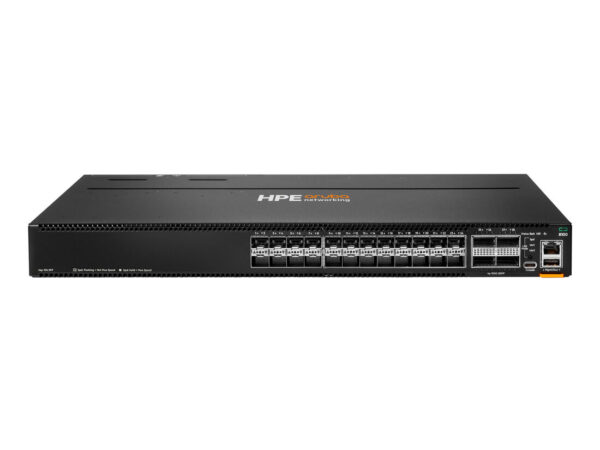 HPE Aruba Networking Bundle switch 2 PSU CA con 3 ventole per flusso daria CX 8100 24x10G SFP+ 4x40/100G QSFP28 BF