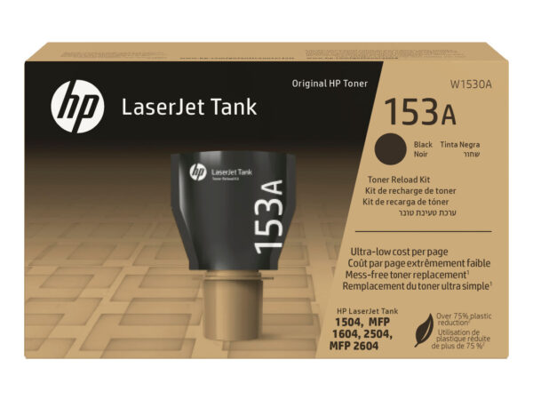 HP Kit di ricarica del toner nero originale LaserJet Tank 153A