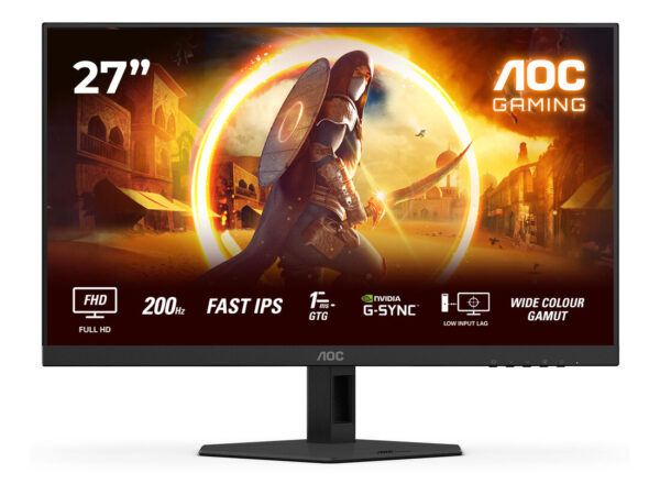 AOC G4 27G4HRE Monitor PC 68,6 cm (27") 1920 x 1080 Pixel Full HD LED Nero, Rosso