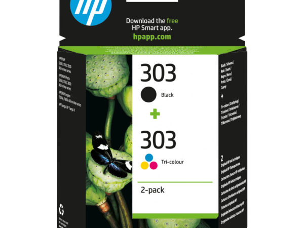 HP Confezione da 2 cartucce di inchiostro nero/in tricromia originali 303