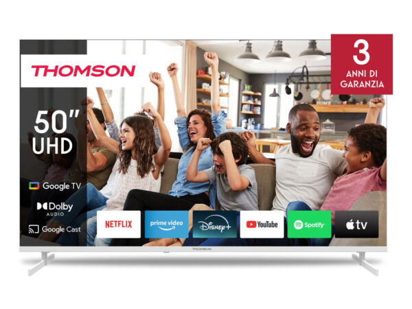 Thomson 50UG4S14W TV 127 cm (50") 4K Ultra HD Smart TV Wi-Fi Bianco
