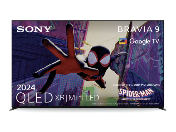 Sony BRAVIA 9 QLED (XR l Mini LED) 85 Pollici 4K HDR Google Smart TV (2024) | Gaming Menu per PlayStation 5, IMAX Enhanced, Dolby Vision Atmos, Chromecast, AirPlay, 120Hz 85XR90