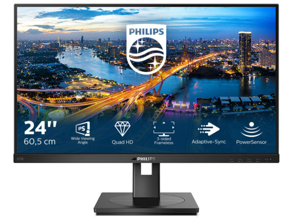 Philips B Line 245B1/00 LED display 60,5 cm (23.8") 2560 x 1440 Pixel Quad HD Nero