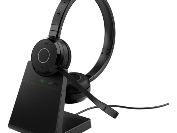 Jabra Evolve 65 TE Auricolare Con cavo e senza cavo A Padiglione Ufficio USB tipo A Bluetooth Base di ricarica Nero