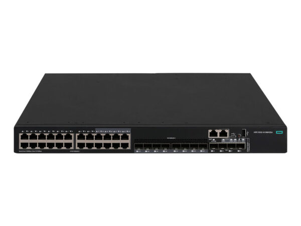 HPE Switch Comware Networking 5520 HI 24G 4SFP+ 24 porte 10/100/1000BASE-T 4 SFP+ con 1 slot di espansione e 2 slot alimentatori