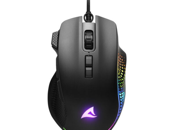 Sharkoon SHARK Force 3 mouse Giocare Mano destra USB tipo A Ottico 12800 DPI