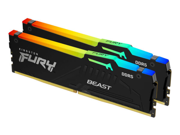 Kingston Technology FURY Beast 64 GB 5200 MT/s DDR5 CL36 DIMM (Kit da 2 moduli) RGB EXPO