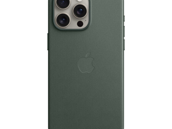 Apple Custodia MagSafe in tessuto Finewoven per iPhone 15 Pro Max - Sempreverde