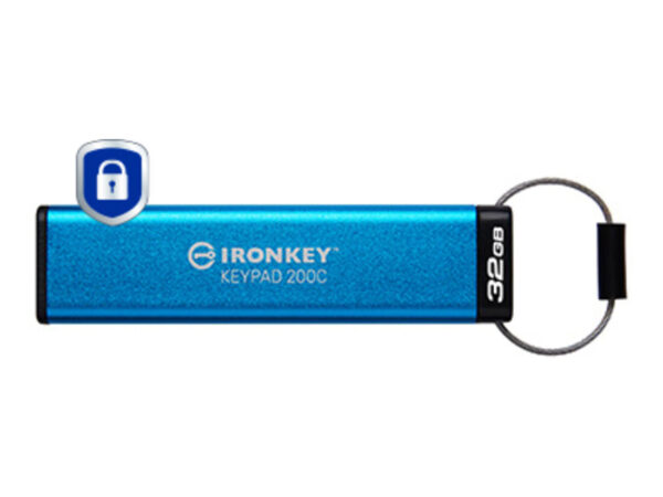 Kingston Technology IronKey Keypad 200C USB-C da 32 GB, FIPS 140-3 livello 3 (in fase di approvazione) AES-256