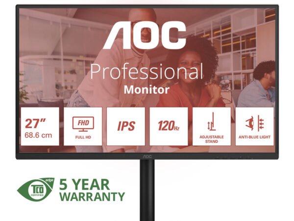 AOC 27E4U Monitor PC 68,6 cm (27") 1920 x 1080 Pixel Full HD LED Nero